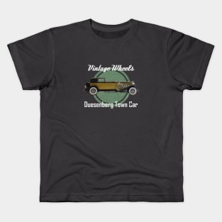 Vintage Wheels - Duesenberg Town Car Kids T-Shirt